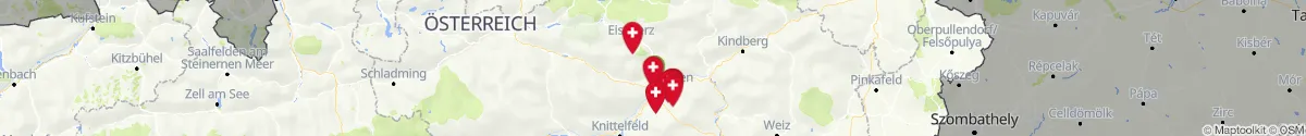 Map view for Pharmacies emergency services nearby Kammern im Liesingtal (Leoben, Steiermark)